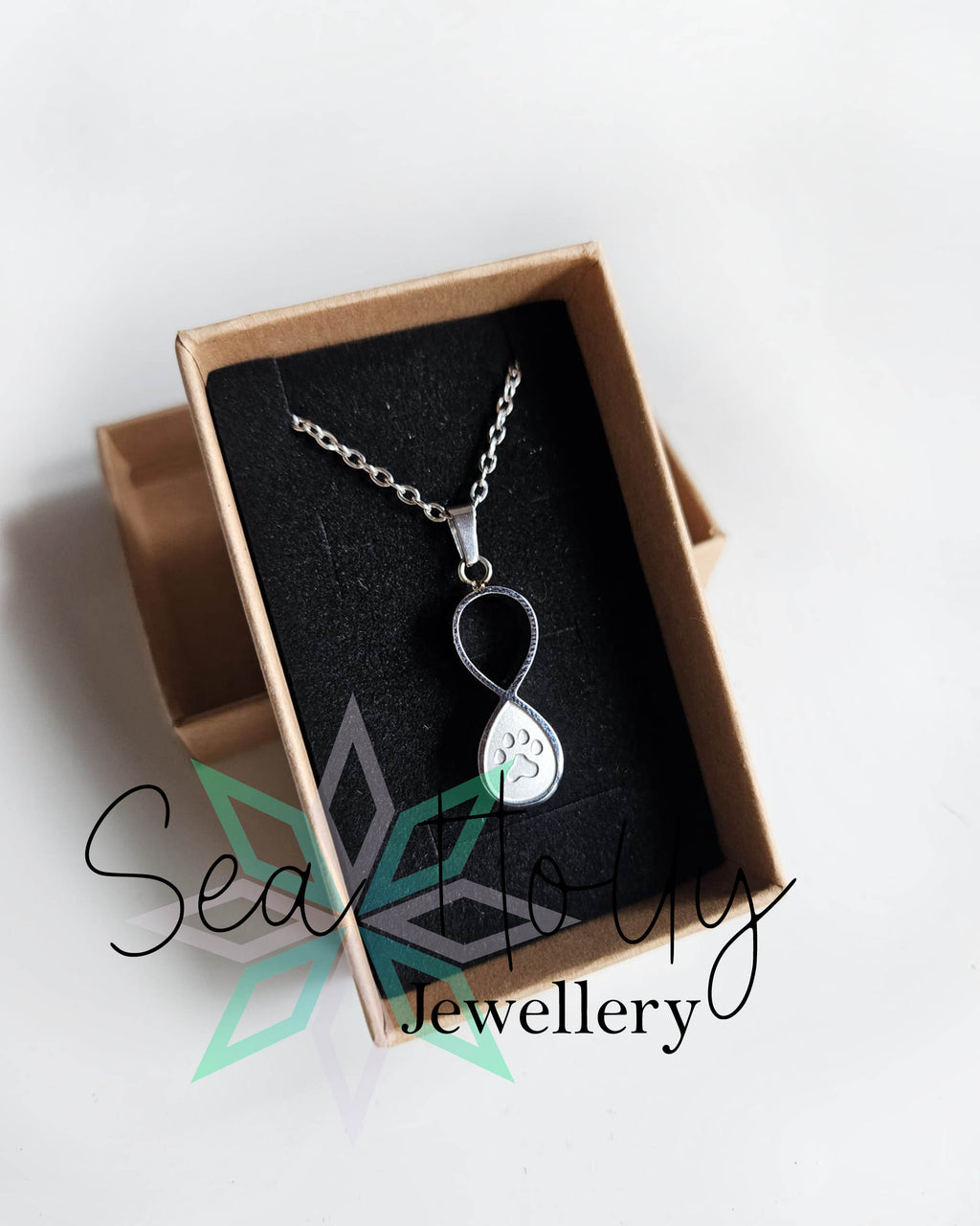 Infinity Pet Urn Ashes Pendant Necklaces - Stainless Steel